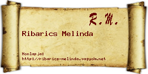 Ribarics Melinda névjegykártya